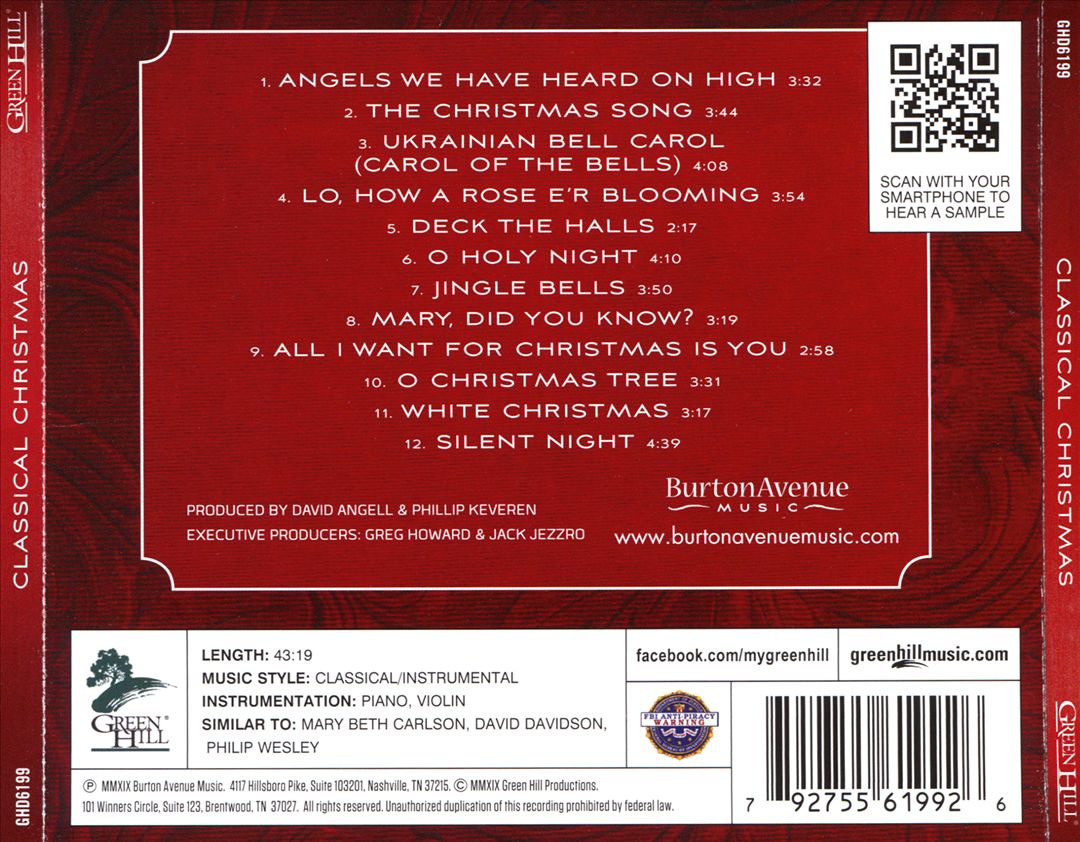 Classical Christmas cover art