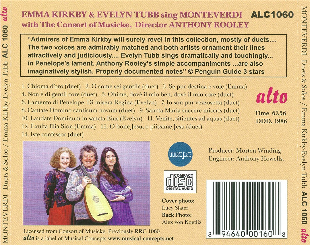 Monteverdi: Duets & Solos cover art