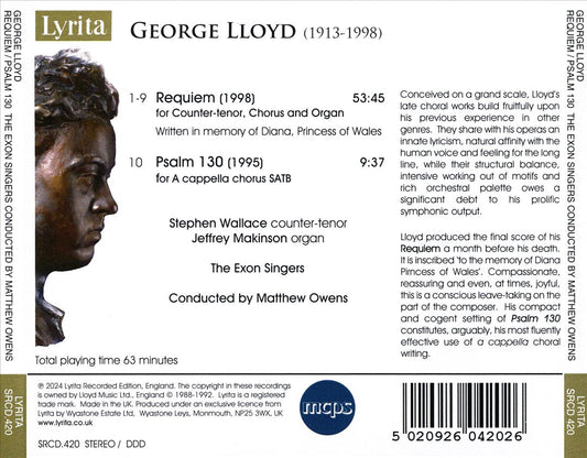 George Lloyd: Requiem; Psalm 130 cover art