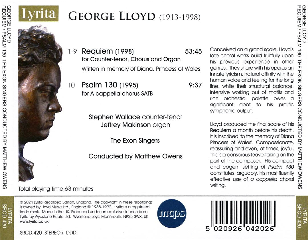George Lloyd: Requiem; Psalm 130 cover art