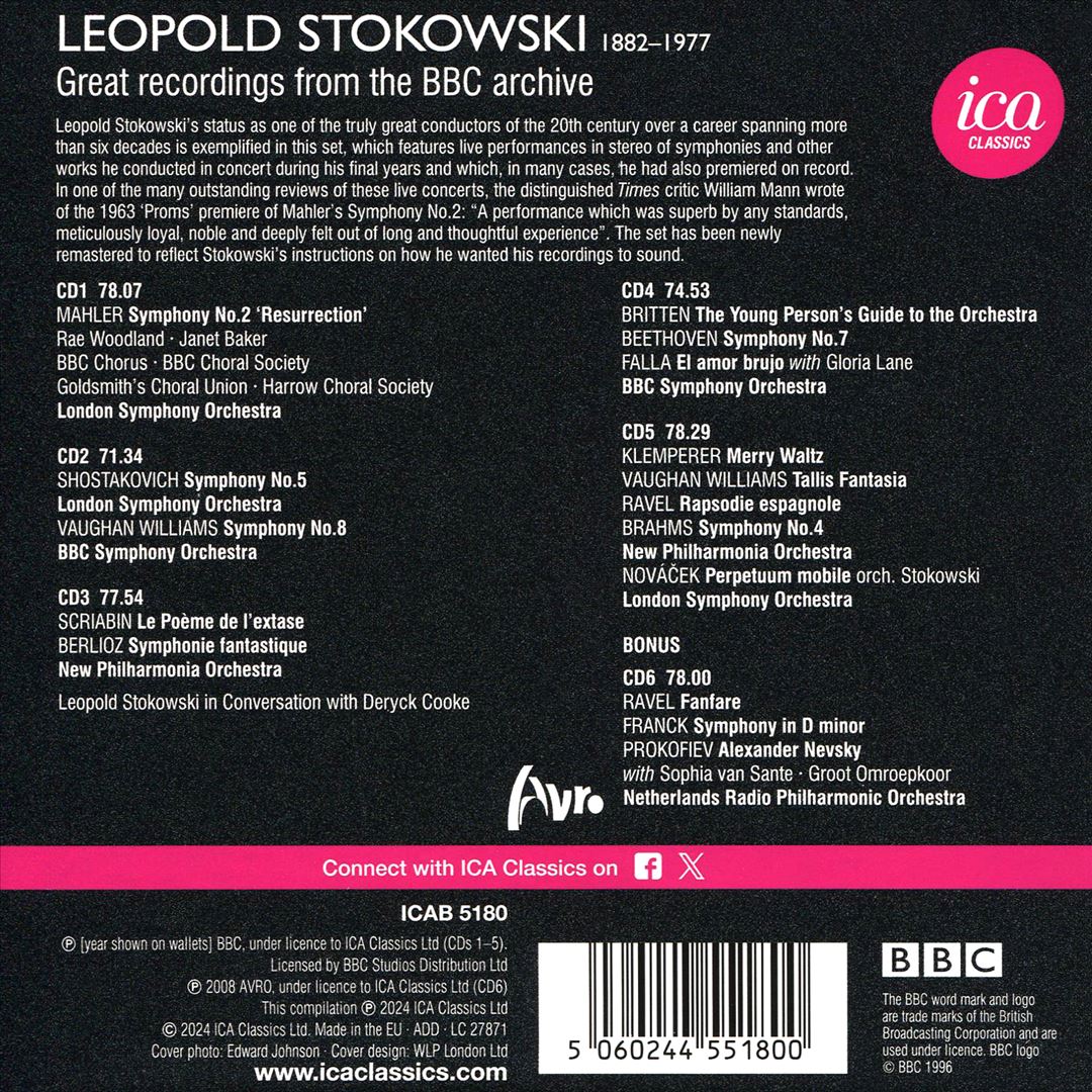 Leopold Stokowski: Great Recordings from the BBC Legends Archive cover art