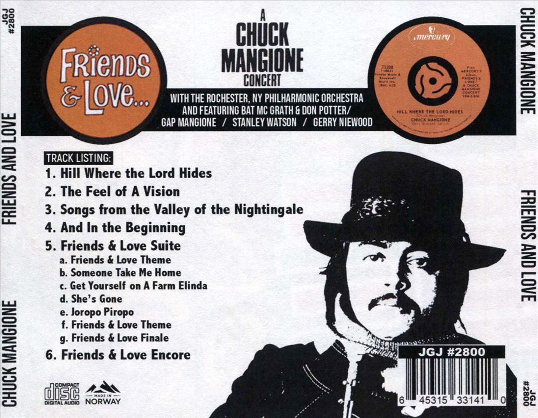 Friends and Love...A Chuck Mangione Concert cover art