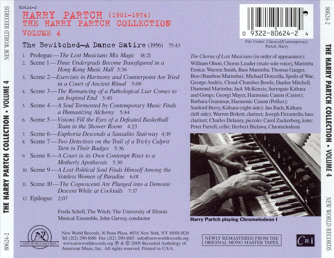 Harry Partch: The Bewitched cover art