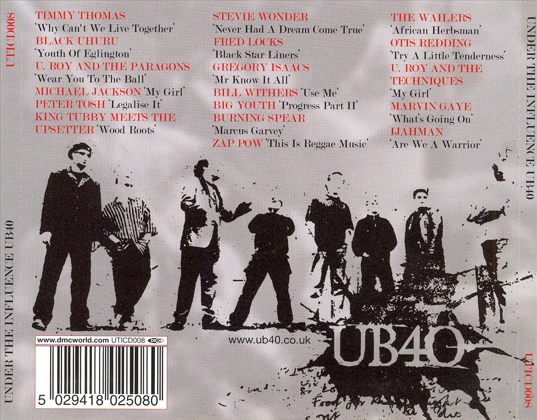 Under the Influence: UB40 cover art