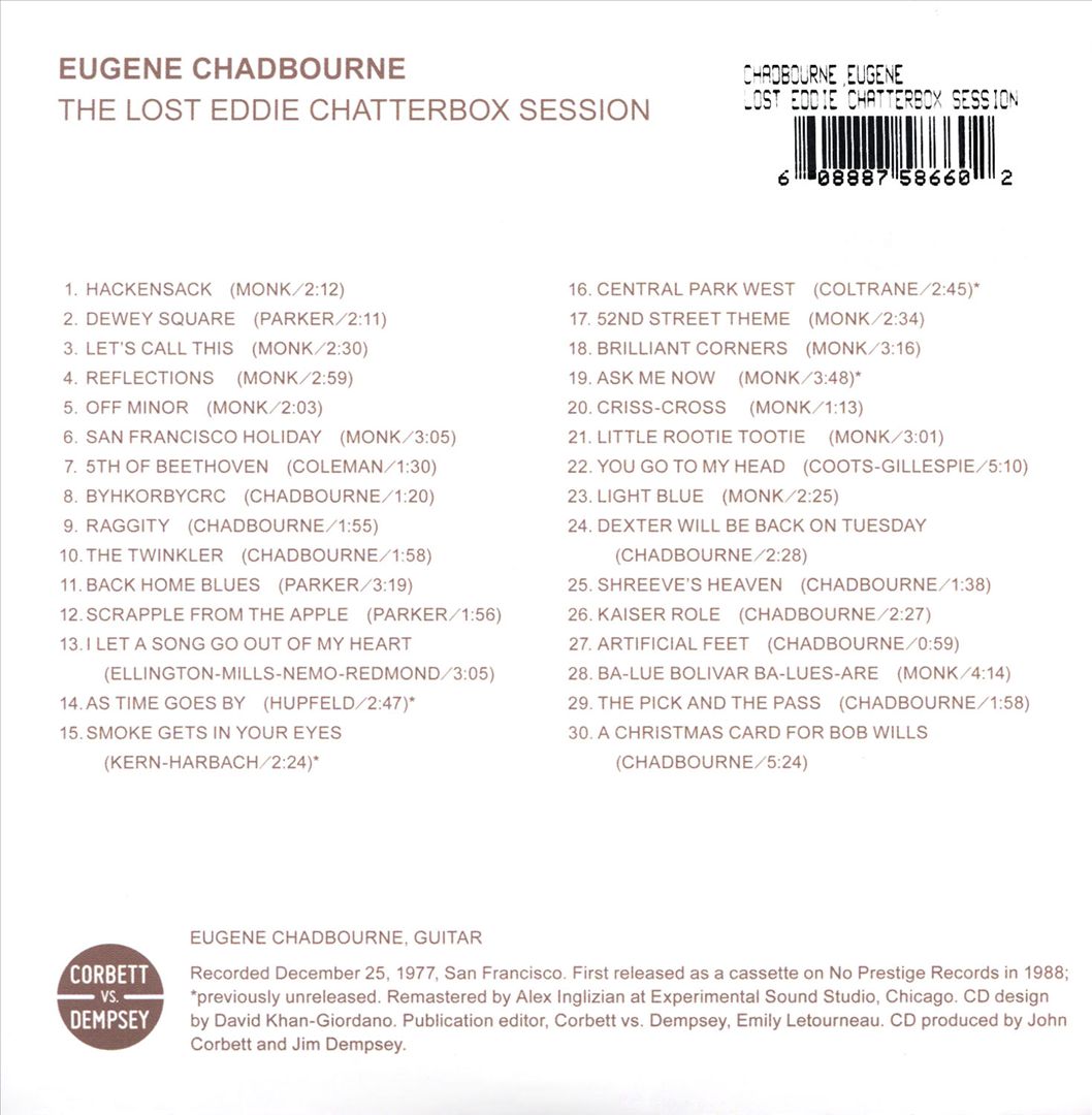Lost Eddie Chatterbox Session cover art