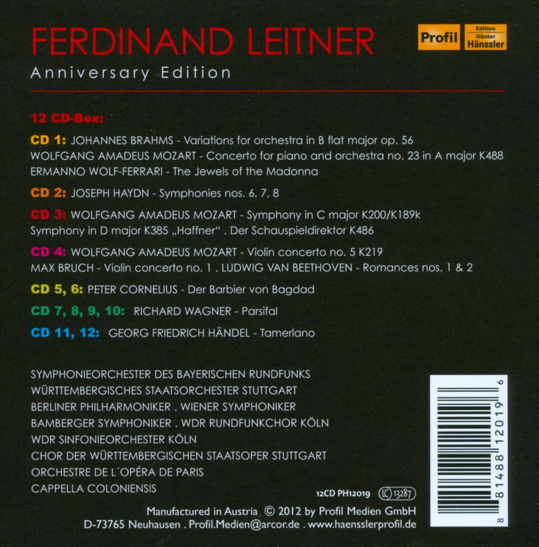Ferdinand Leitner Anniversary Edition cover art