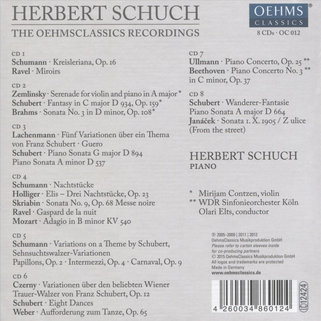 Oehms Classics Recordings cover art