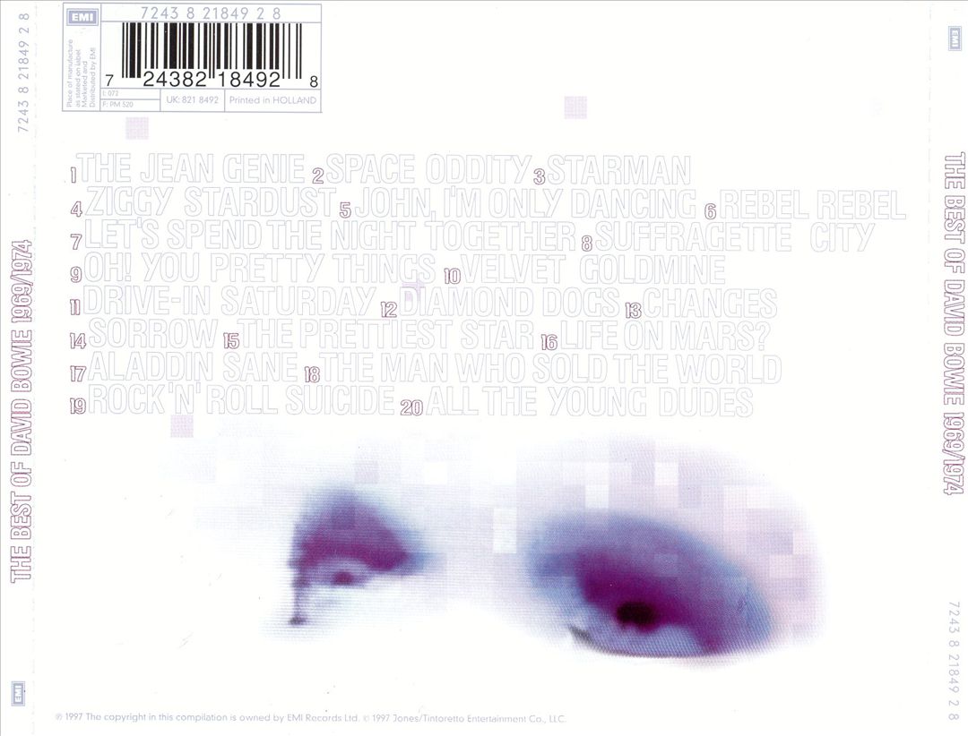 Best of David Bowie 1969-1974 cover art