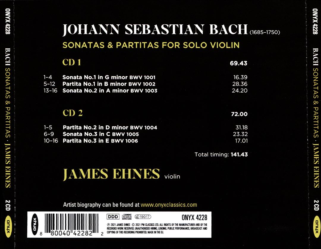 Bach: Sonatas and Partitas for Solo Violin cover art