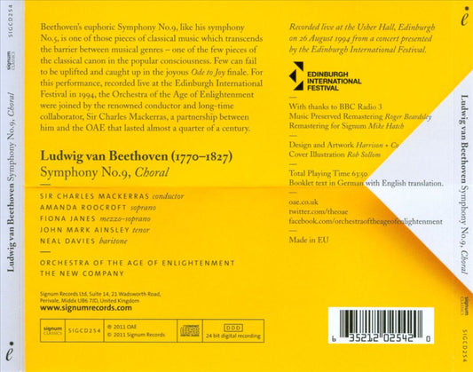Beethoven: Symphony No. 9 "Choral" cover art