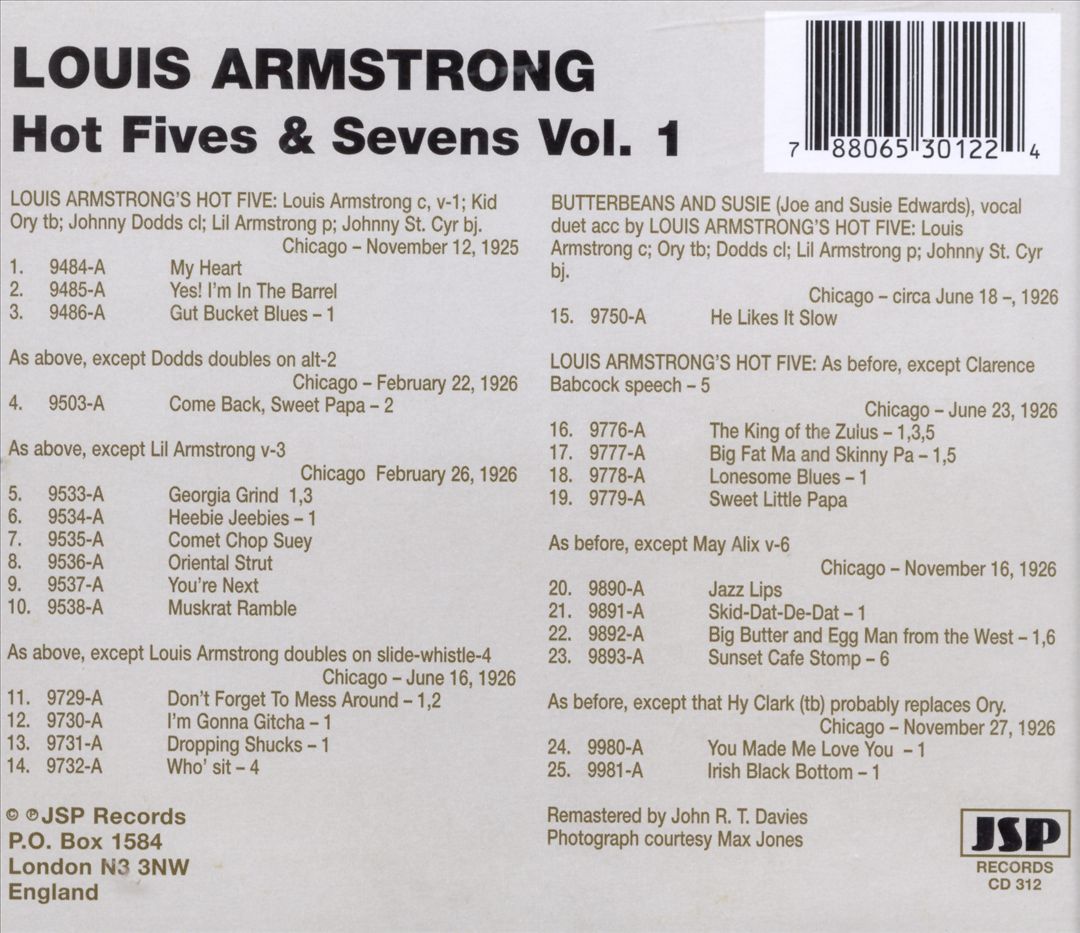 Hot Fives & Sevens, Vol. 1 cover art