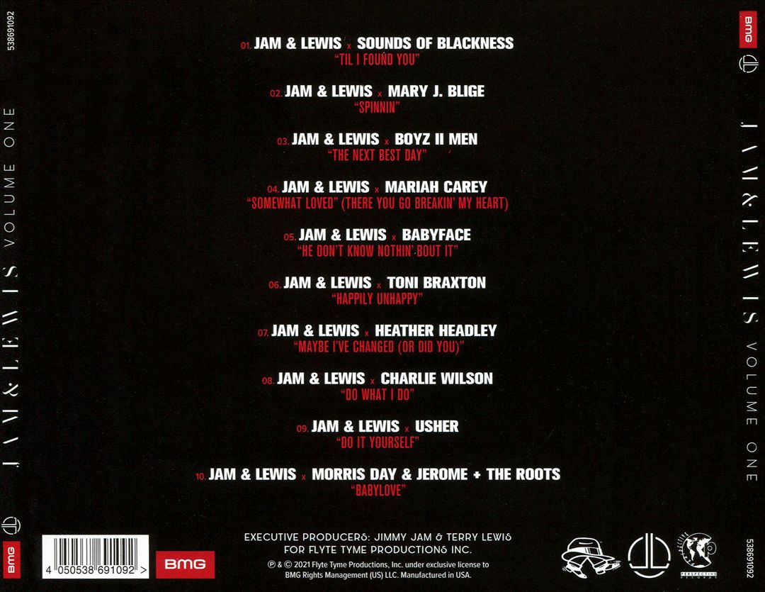 Jam & Lewis: Volume One cover art
