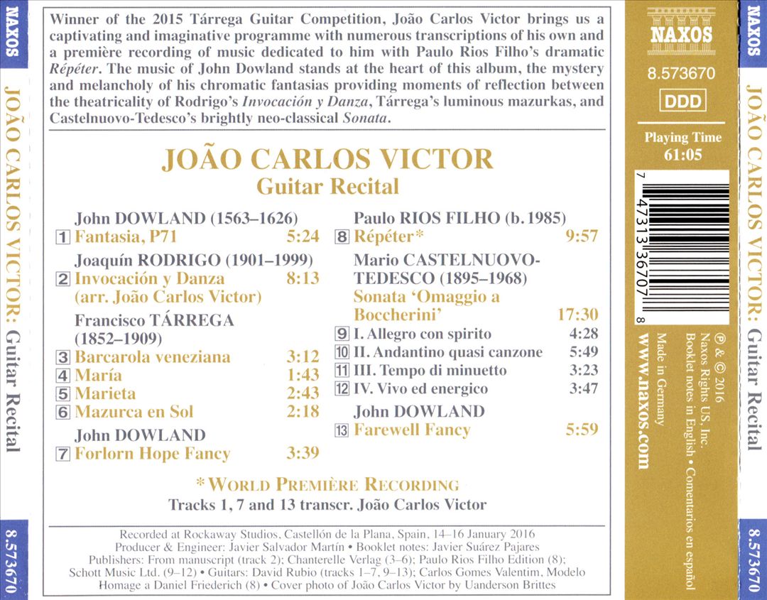 Guitar Laureate: João Carlos Victor cover art