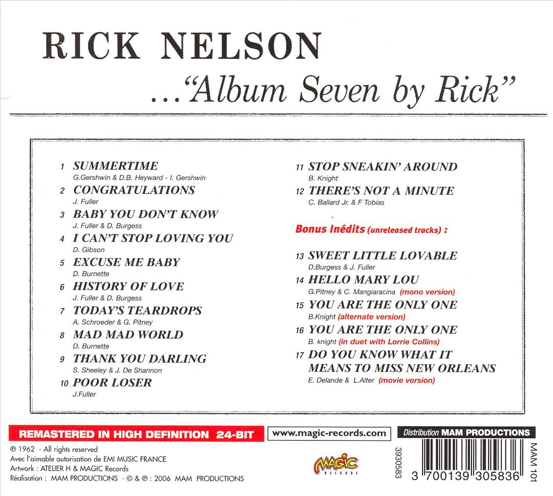 Album Seven by Rick [Bonus Tracks] cover art
