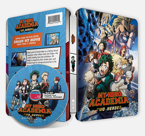 My Hero Academia: Two Heroes [SteelBook] [Includes Digital Copy] [Blu-ray] cover art