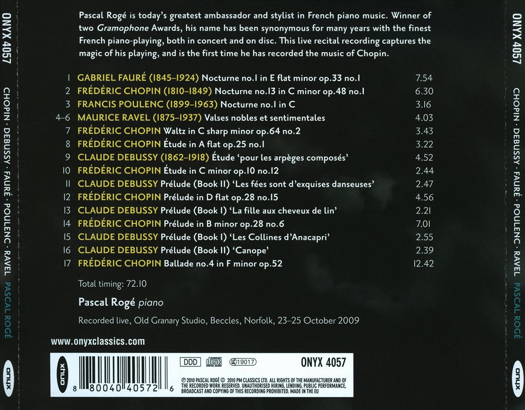 Poètes du Piano cover art