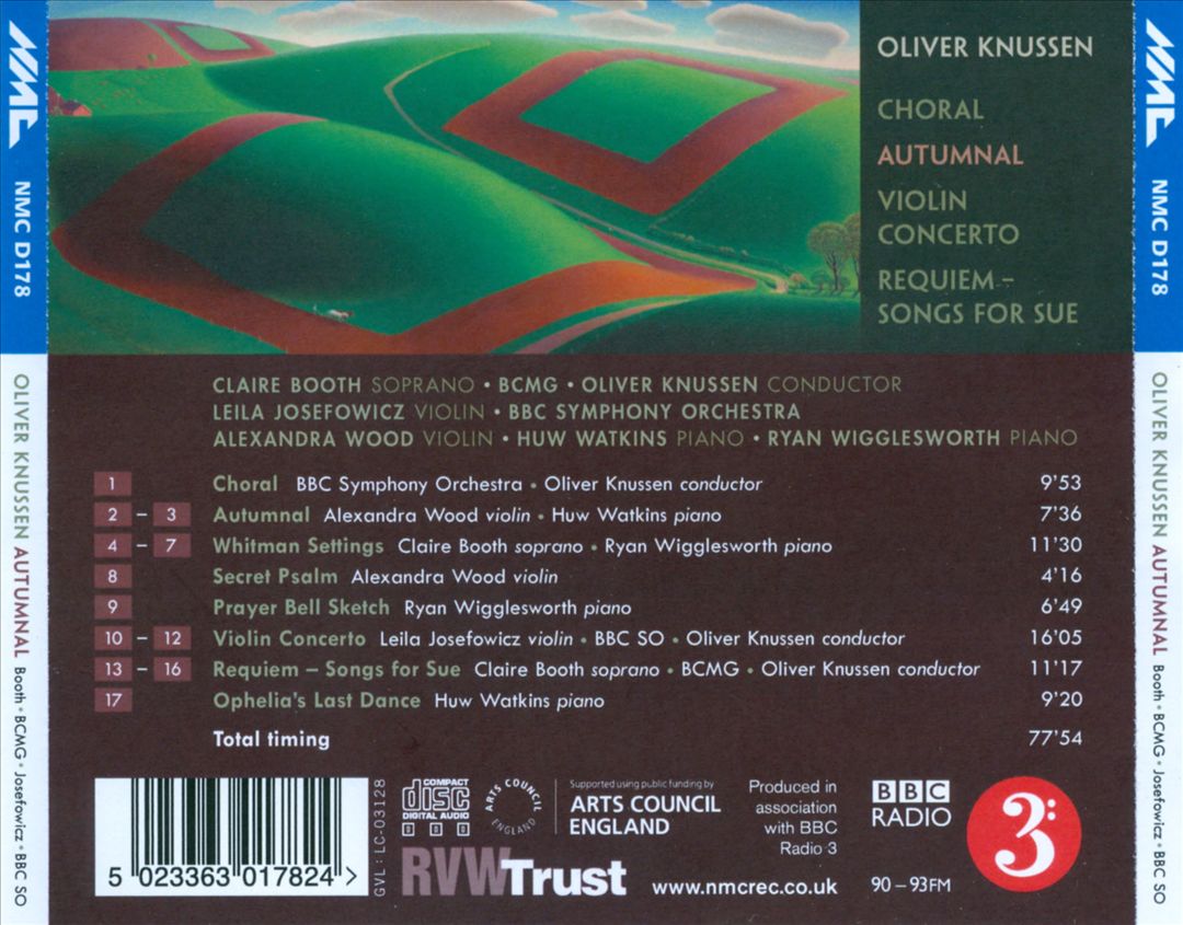 Oliver Knussen: Autumnal cover art