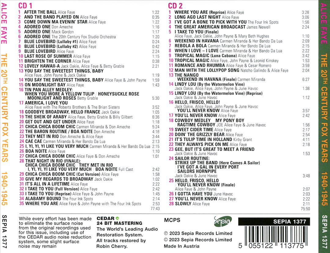 20th Century Fox Years, Vol. 2: 1940-1945 cover art