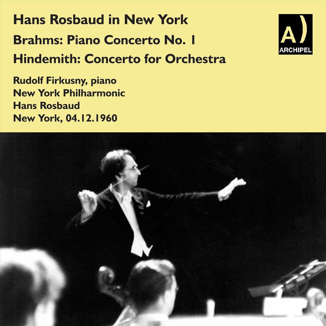 Brahms: Piano Concerto No. 1; Hindemith: Concerto for Orchestra cover art