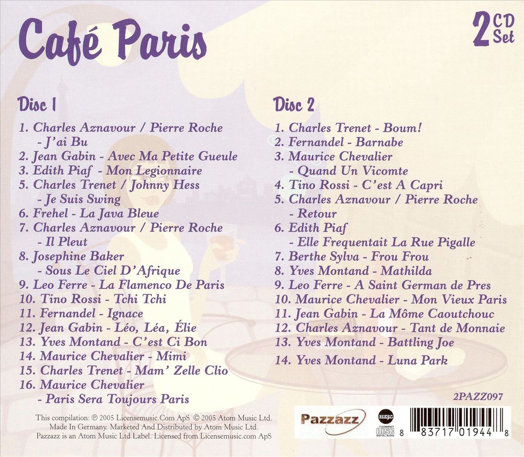 Cafe Paris [Pazzazz] cover art