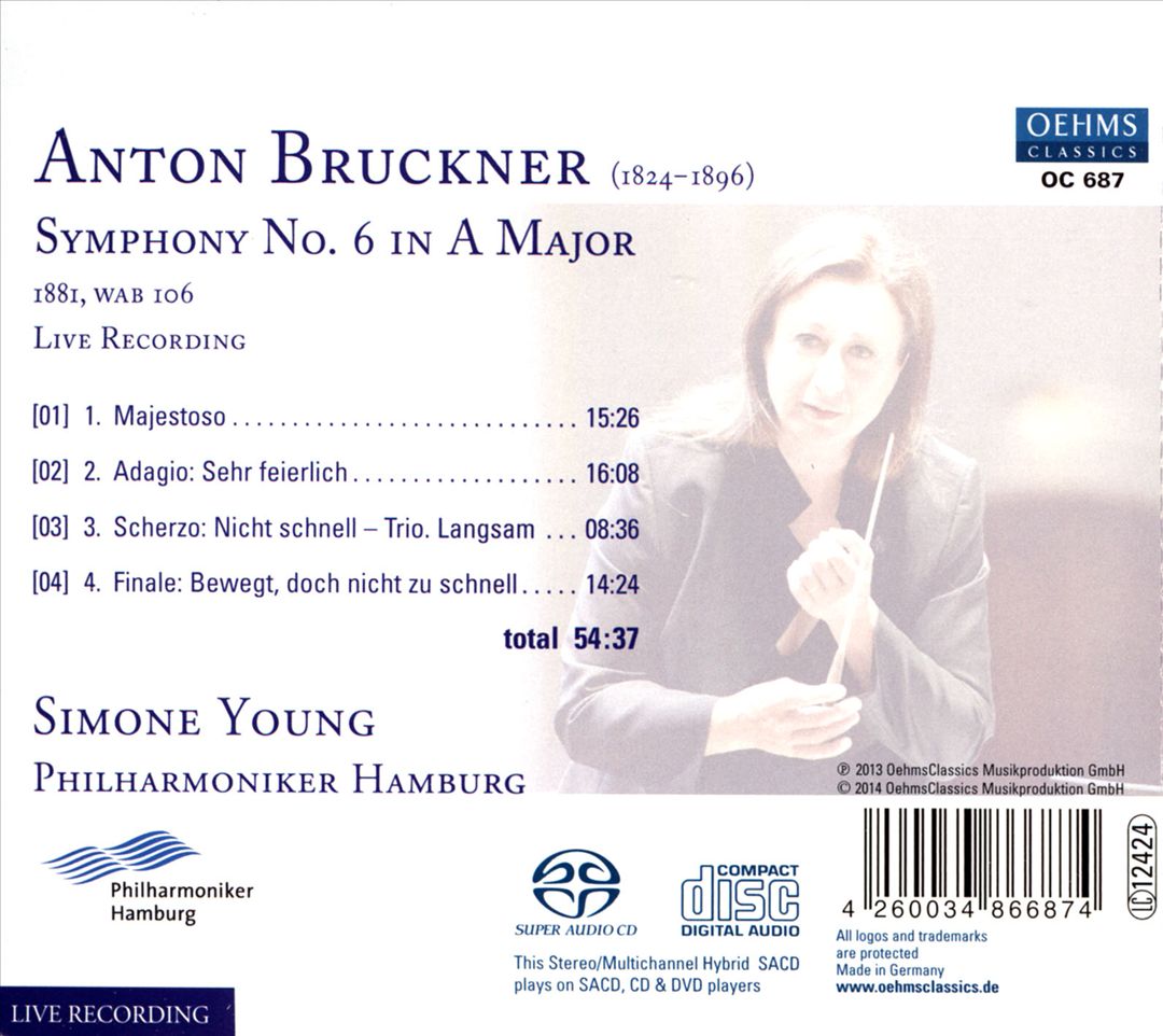 Bruckner: Symphony No. 6 cover art