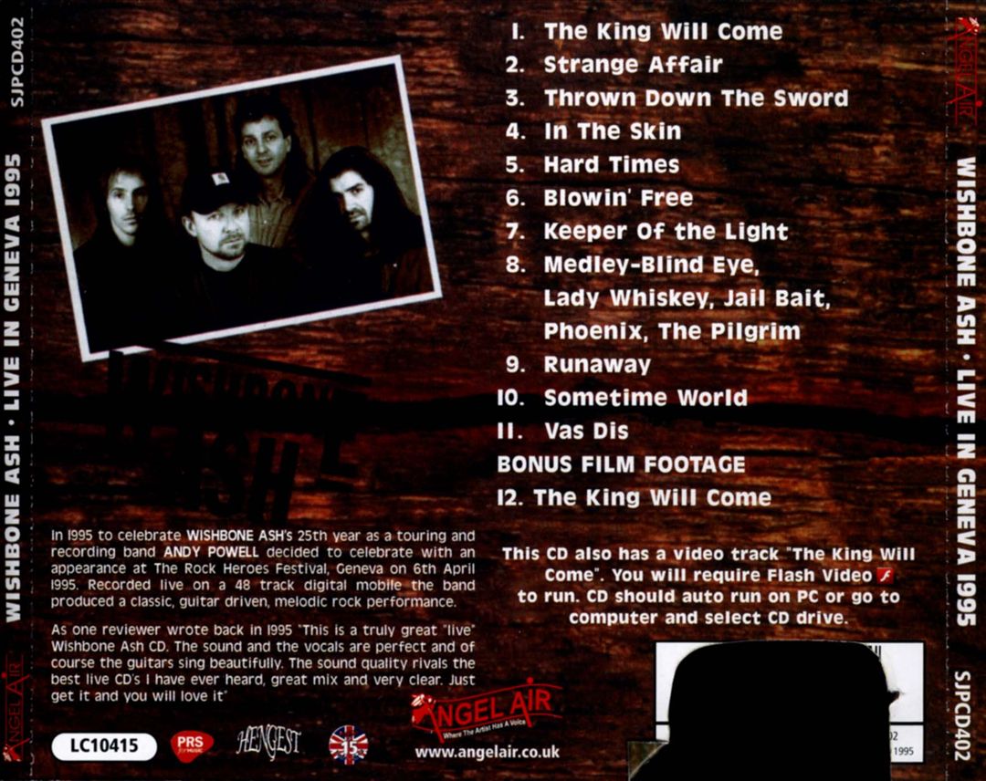 Live in Geneva 1995 [Bonus Track] cover art