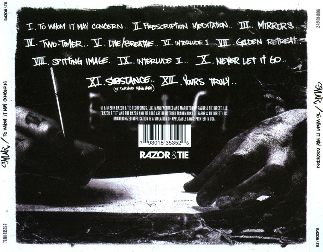 To Whom It May Concern cover art