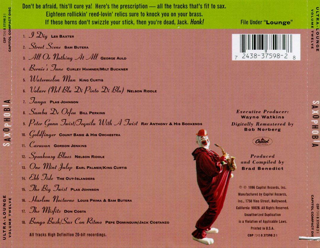 Ultra-Lounge, Vol. 12: Saxophobia cover art