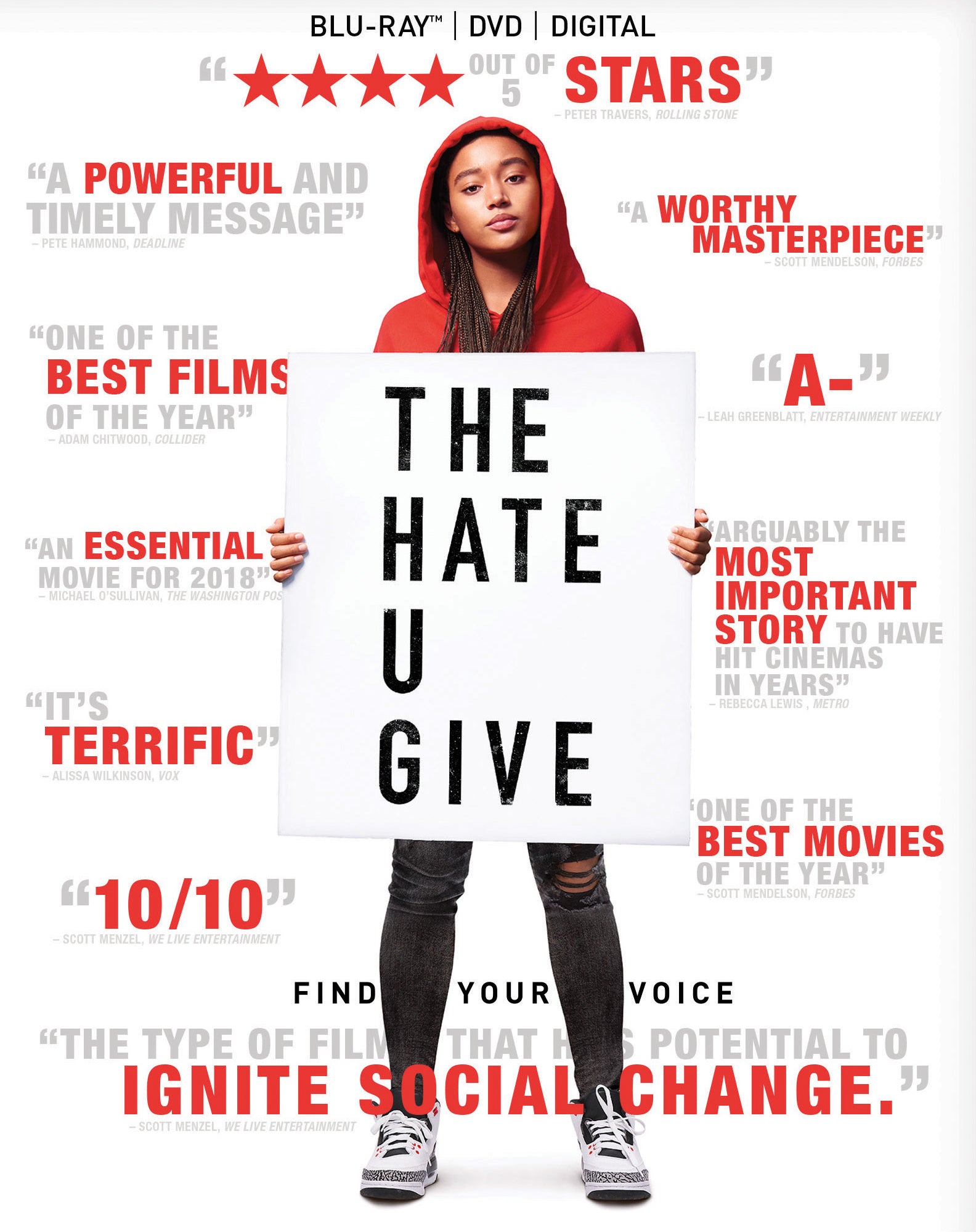 Hate U Give [Includes Digital Copy] [Blu-ray/DVD] cover art