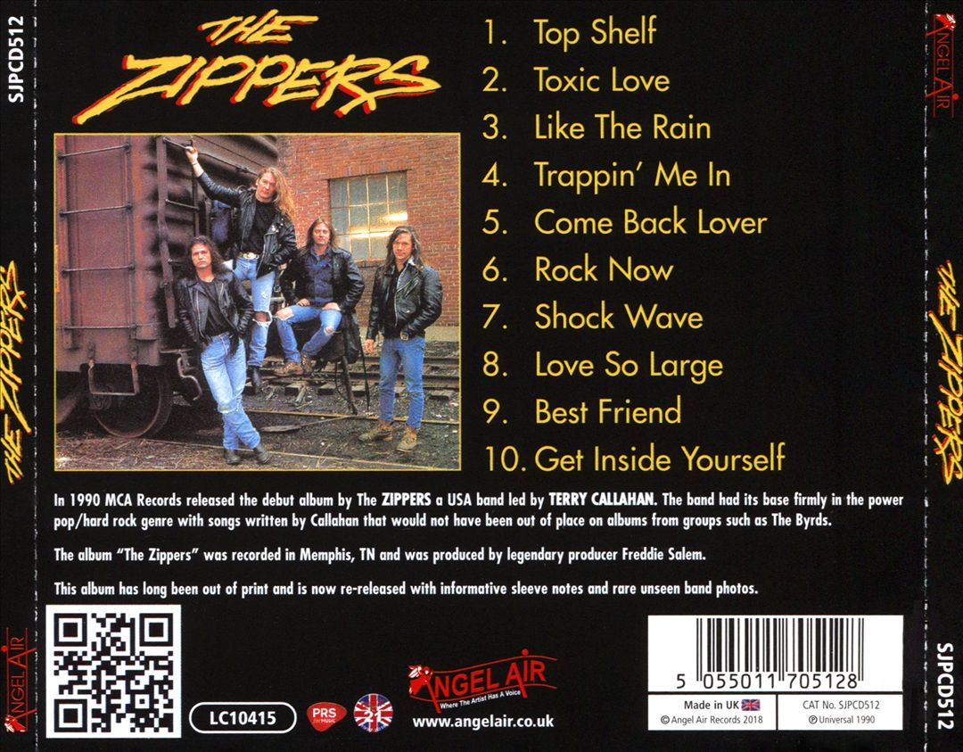 Zippers cover art