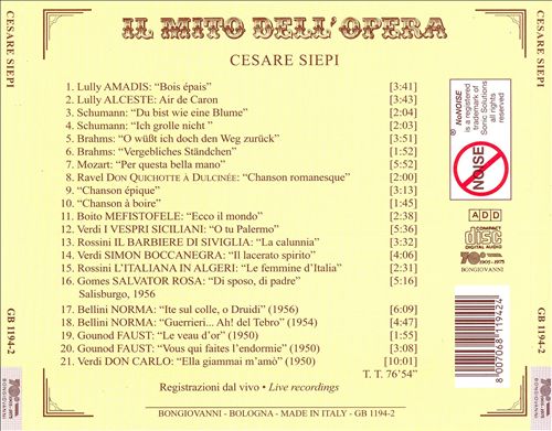 Cesare Siepi cover art