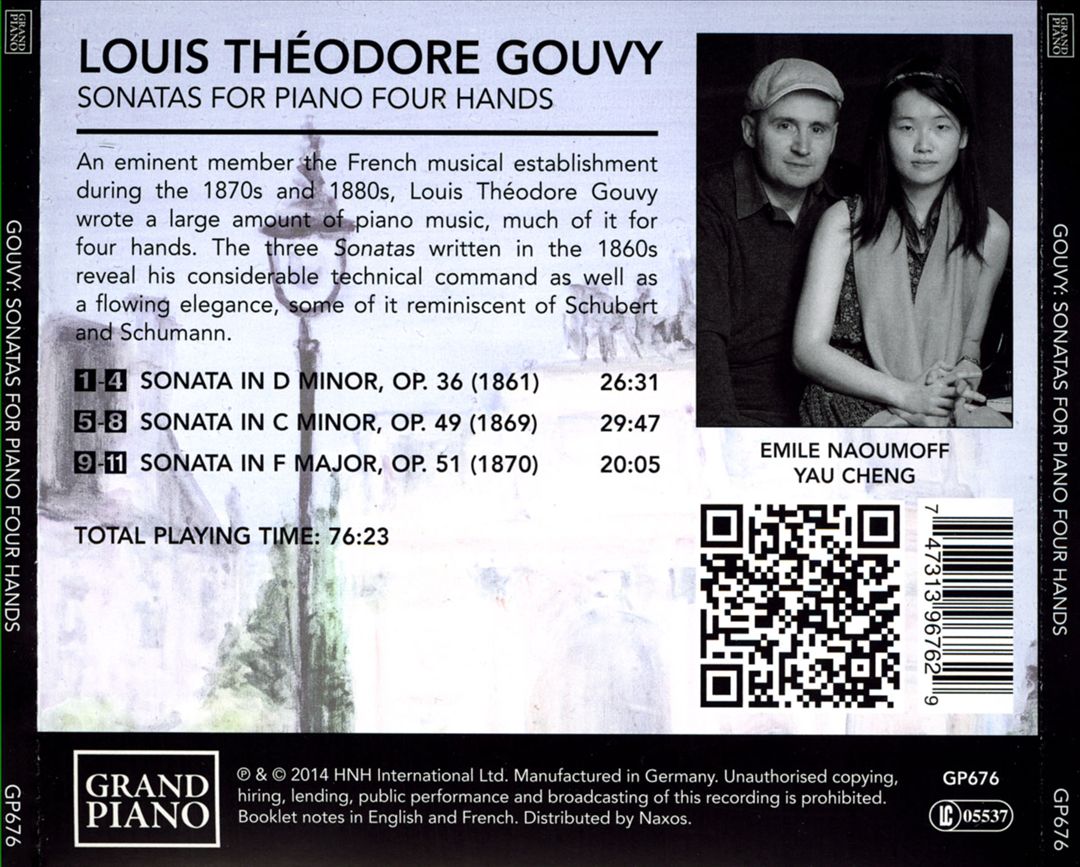 Louis Théodore Gouvy: Sonatas for Piano Four Hands cover art
