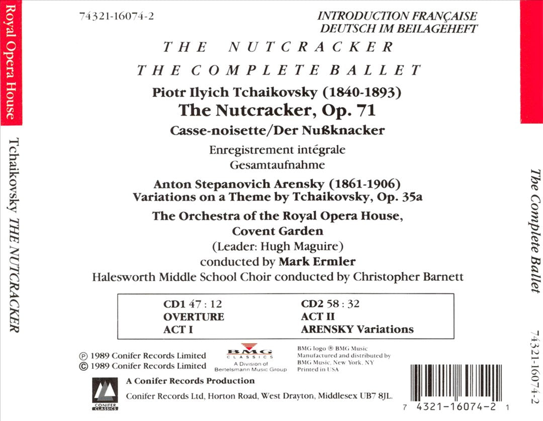 Tchaikovsky: The Nutcracker; Arensky: Variations on a Theme of Tchaikovsky cover art