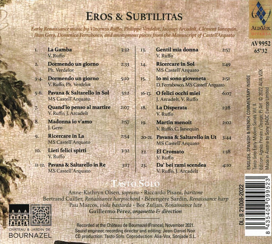 Eros & Subtilitas: Capricci, Madrigali e Danze in Dialogo cover art