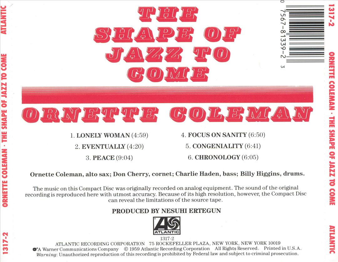 Shape of Jazz to Come cover art