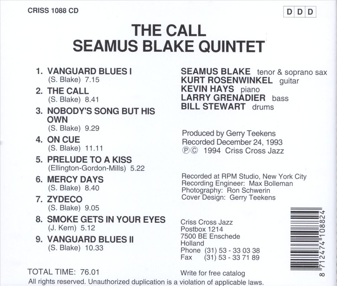Call cover art