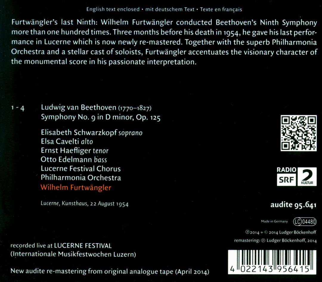 Beethoven: Symphony No. 9 cover art