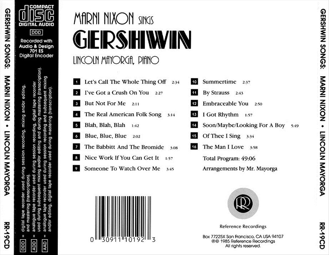 Marni Nixon Sings Gershwin cover art