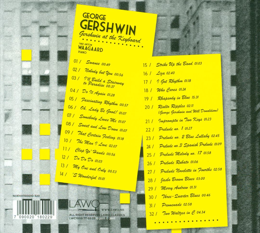 Gershwin at the Keyboard cover art