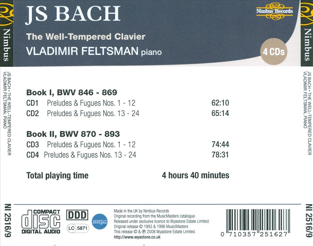 Bach: The Well-Tempered Clavier cover art