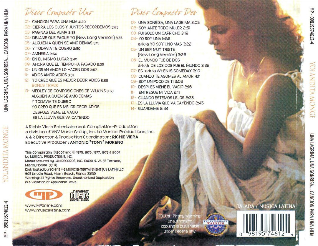 Lagrima, Una Sonrisa cover art