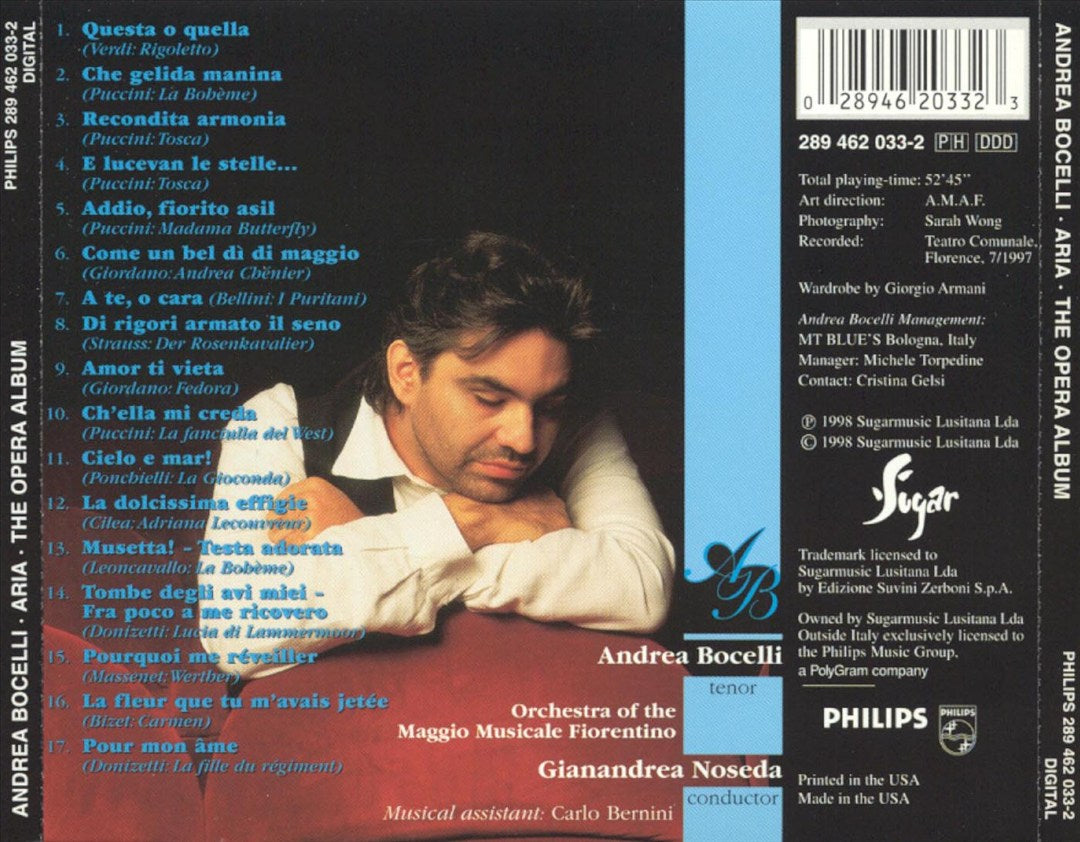 Aria: The Opera Album cover art