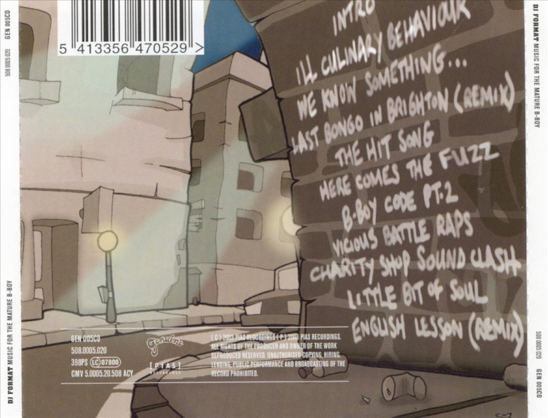 Music for the Mature B-Boy cover art