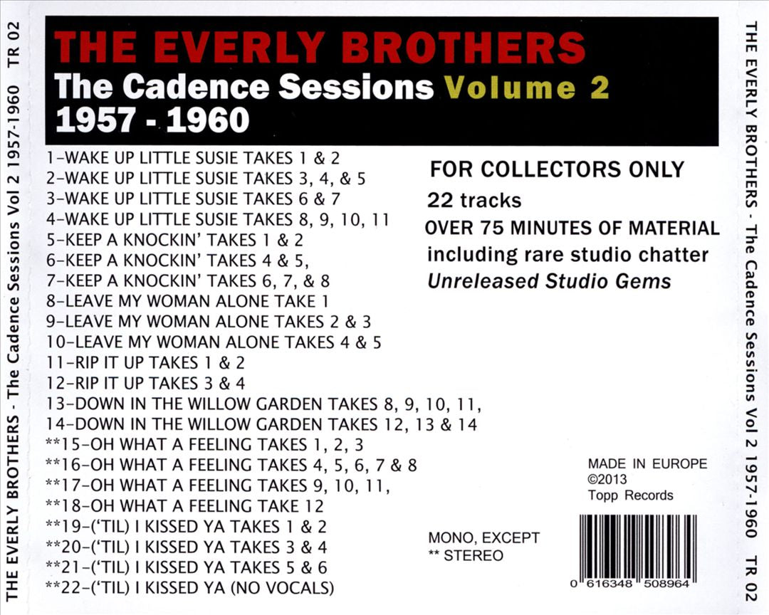 Cadence Sessions 1957-1960, Vol.2 cover art