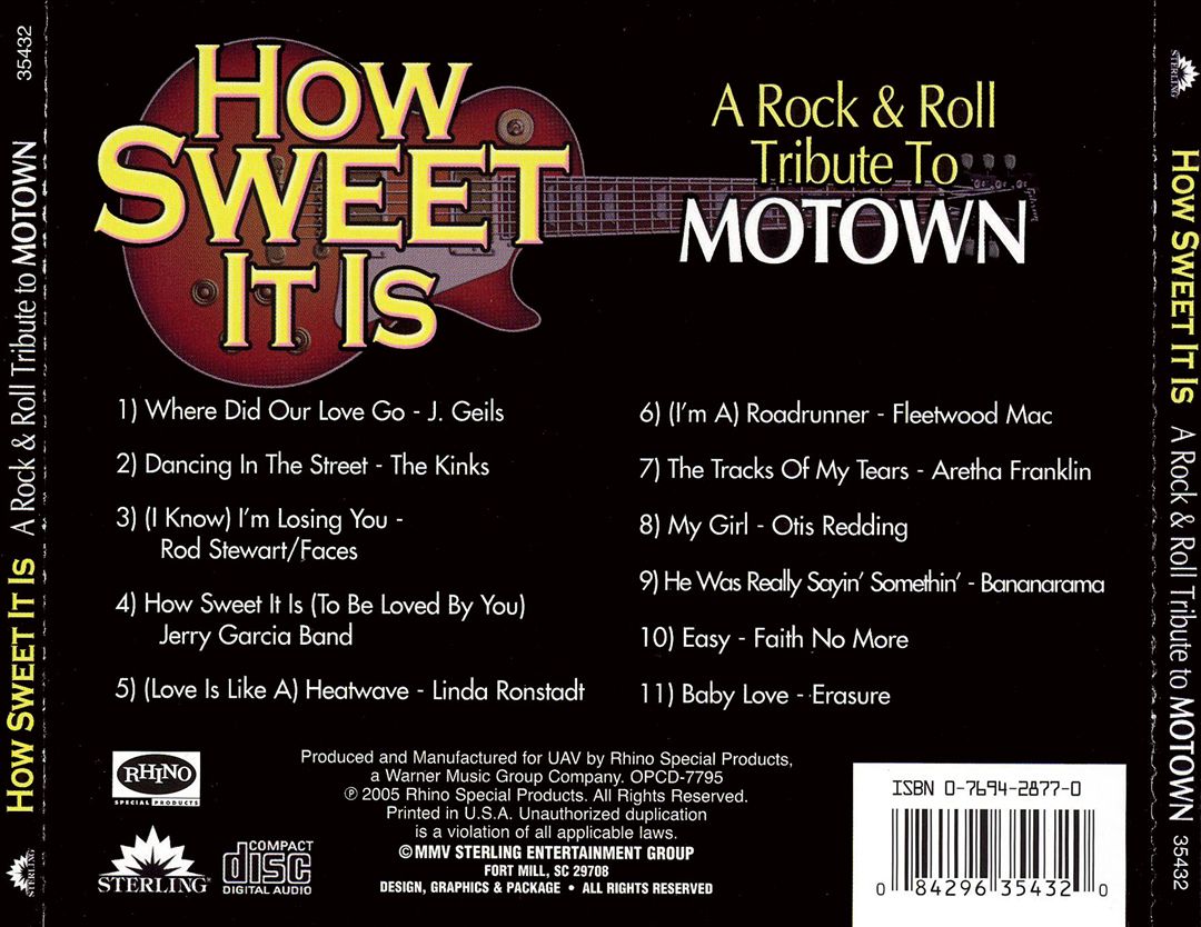 How Sweet It Is: A Rock and Roll Tribute to Motown cover art