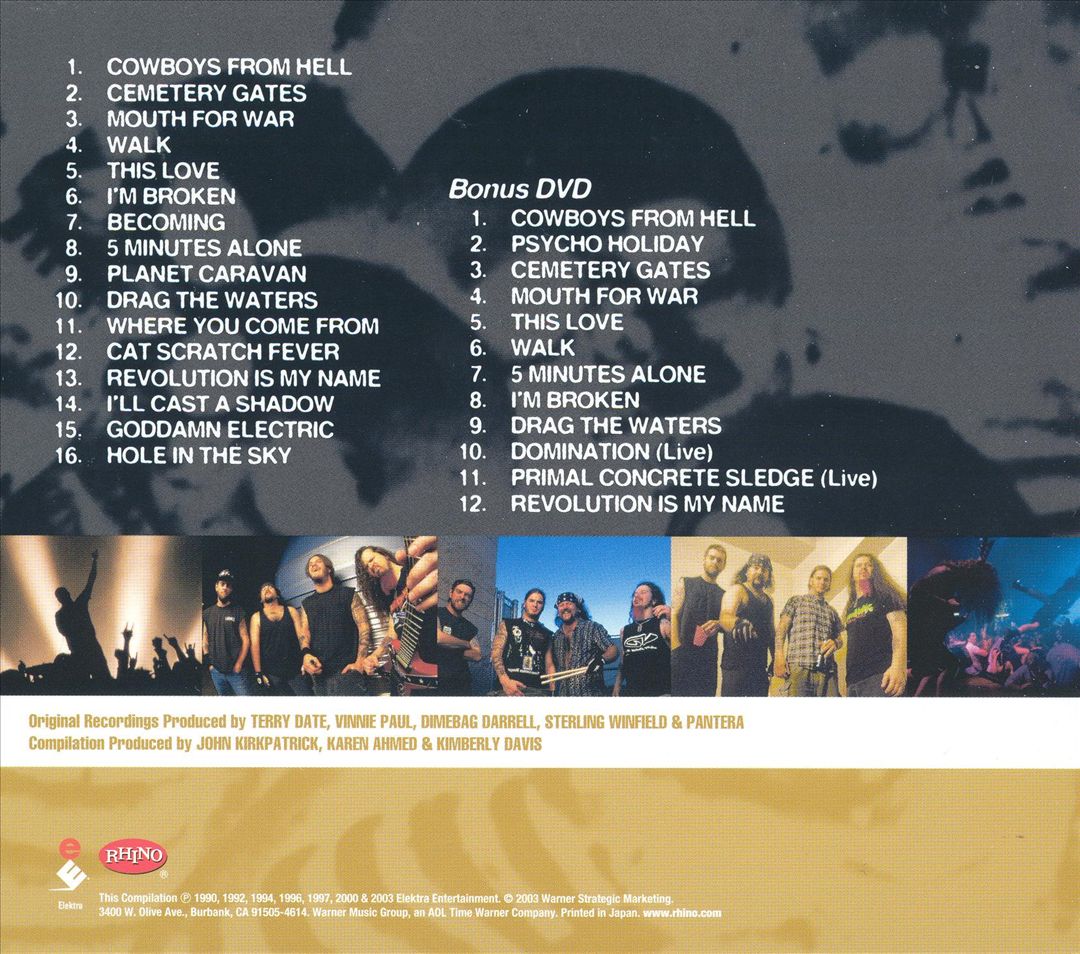 The Best of Pantera: Far Beyond the Great Southern Cowboys' Vulgar Hits! [Bonus DVD] cover art