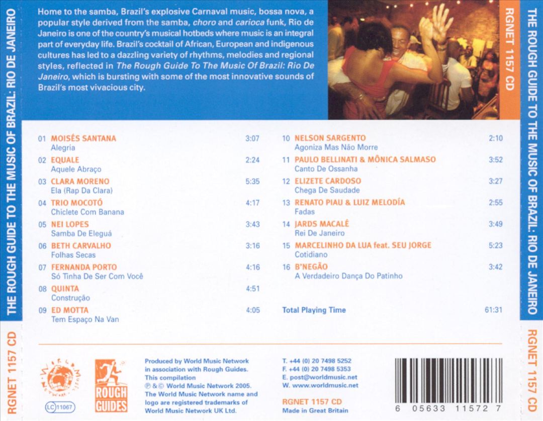Rough Guide to the Music of Brazil: Rio de Janeiro cover art