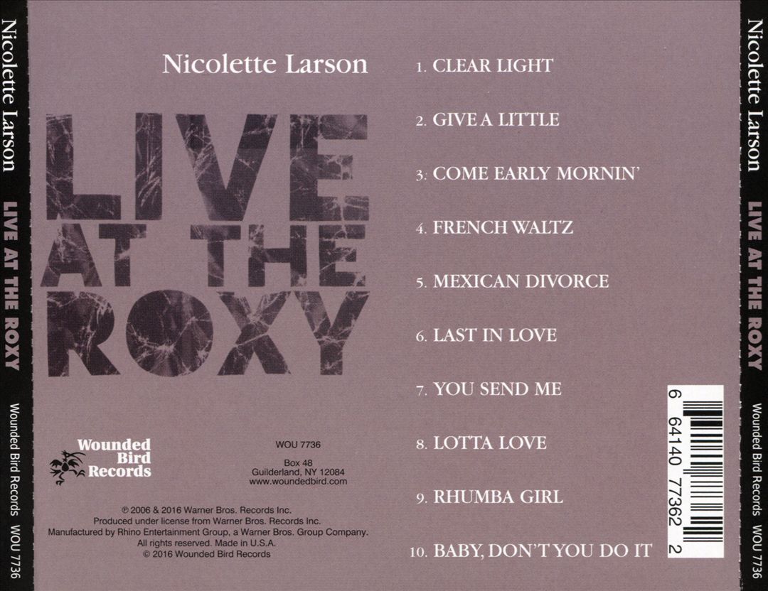 Live at the Roxy cover art