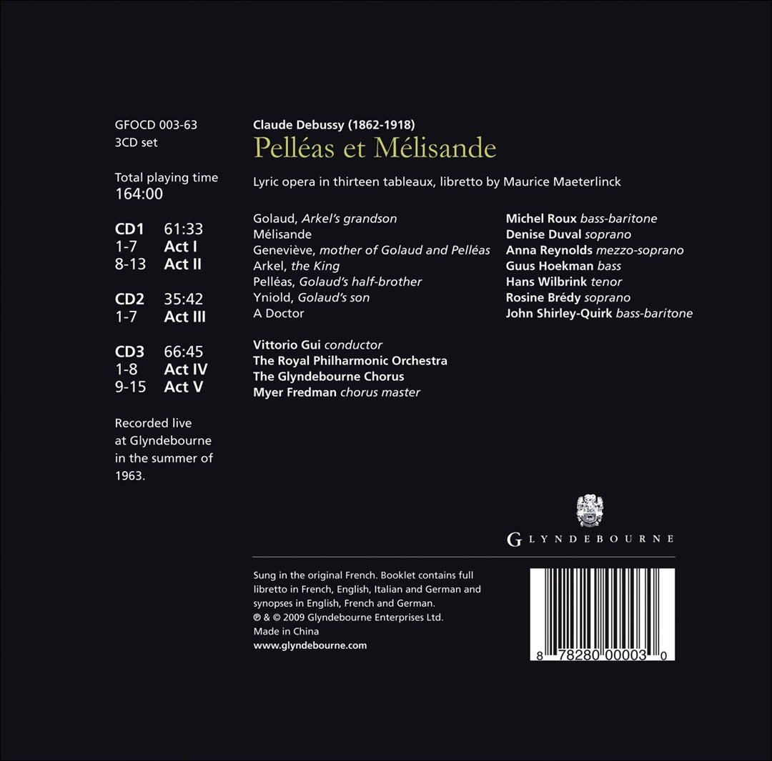 Claude Debussy: Pelléas et Mélisande cover art