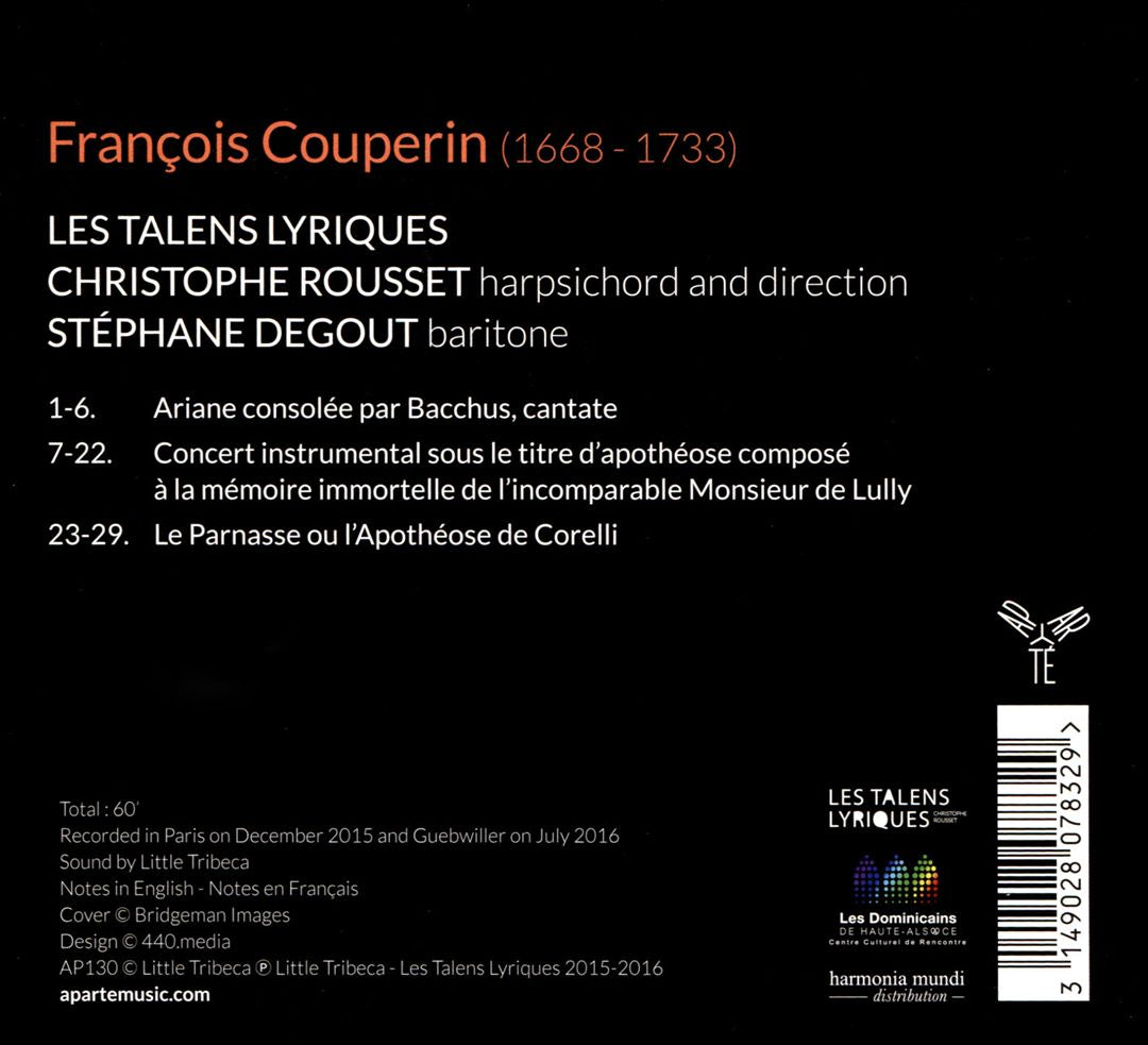 François Couperin: Ariane consolee par Bacchus cover art
